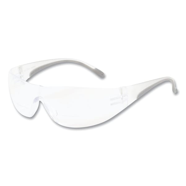 Bouton Optical Reader Safety Glasses, Clear Rimless Frame, 3.0 Diopter, Clear Lens, Anti-Scratch Coating 250-27-0030 - main